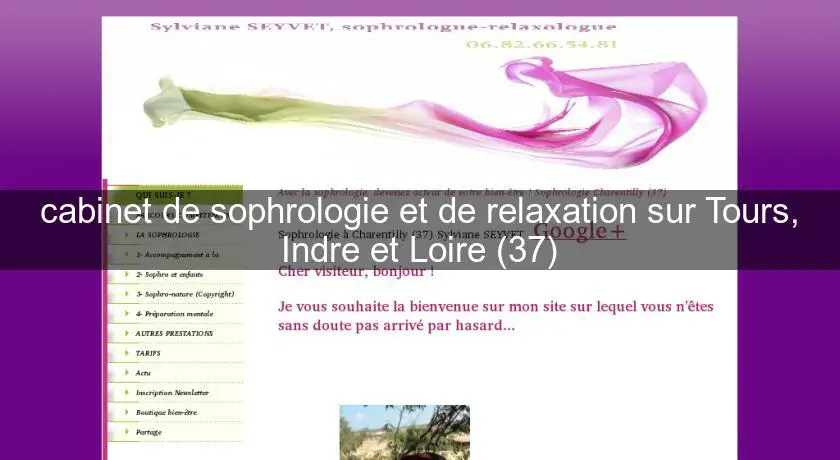 cabinet de sophrologie et de relaxation sur Tours, Indre et Loire (37)