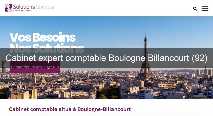 Cabinet expert comptable Boulogne Billancourt (92)