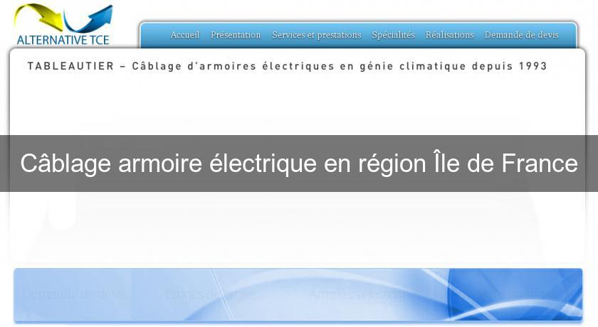 Câblage armoire électrique en région Île de France