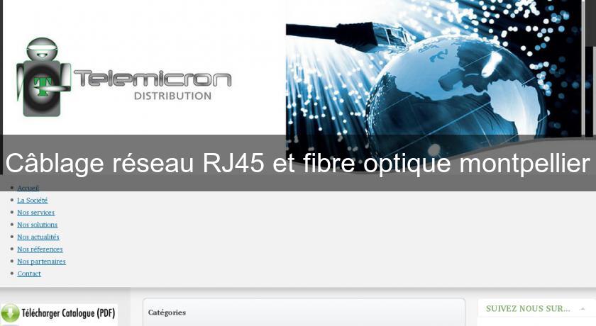 Câblage réseau RJ45 et fibre optique montpellier Câblage réseau RJ45 et fibre optique montpellier