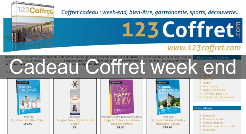 Cadeau Coffret week end