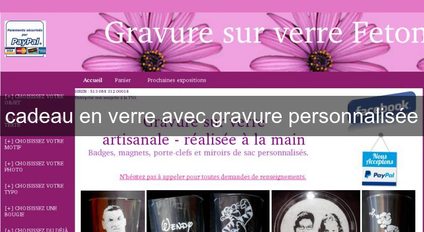 cadeau en verre avec gravure personnalisée cadeau en verre avec gravure personnalisée