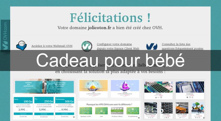 Cadeau pour bébé Cadeau pour bébé