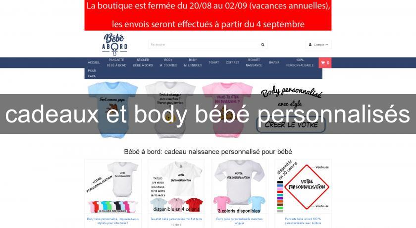 cadeaux et body bébé personnalisés cadeaux et body bébé personnalisés