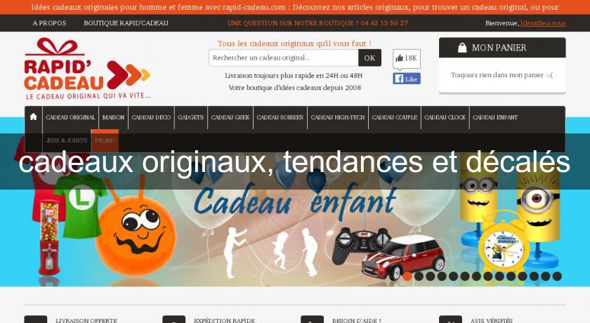 cadeaux originaux, tendances et décalés cadeaux originaux, tendances et décalés