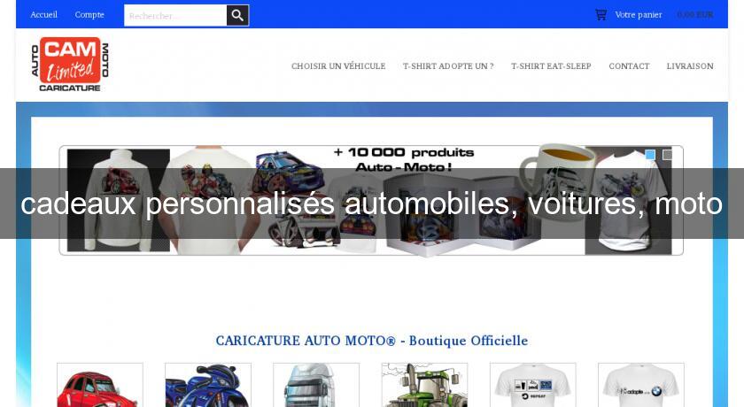 cadeaux personnalisés automobiles, voitures, moto