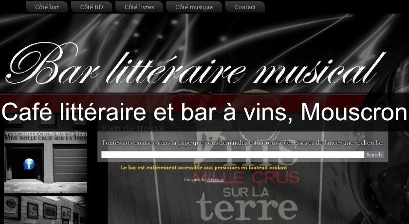 Café littéraire et bar à vins, Mouscron Café littéraire et bar à vins, Mouscron
