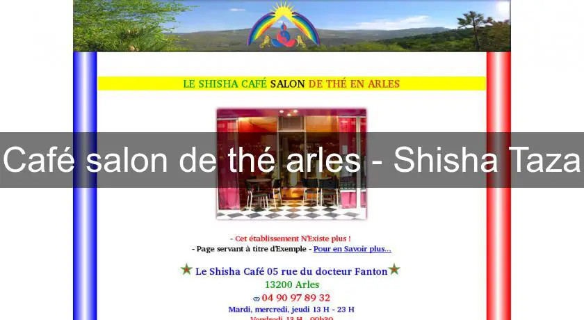 Café salon de thé arles - Shisha Taza
