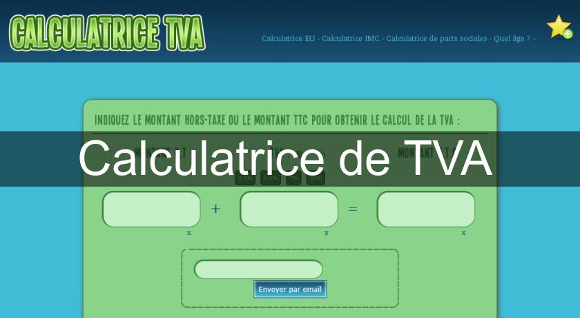 Calculatrice de TVA 