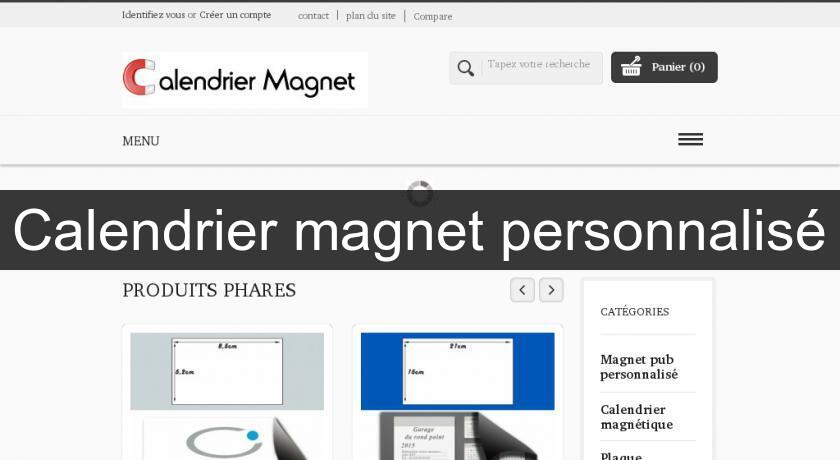 Calendrier magnet personnalisé Calendrier magnet personnalisé