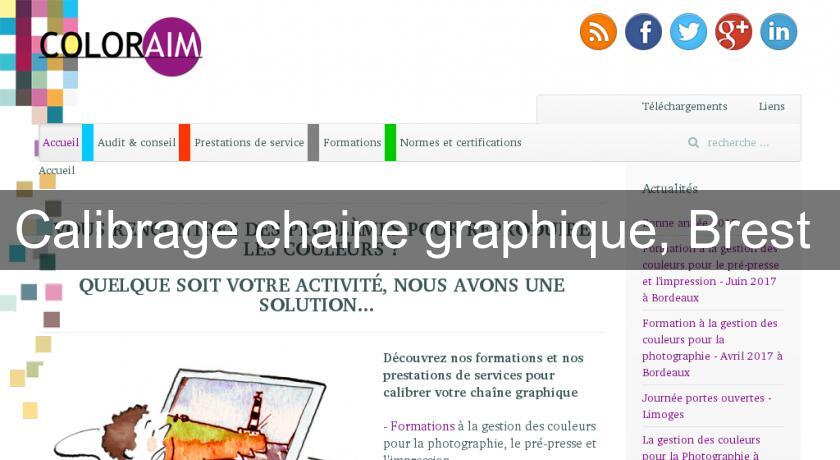 Calibrage chaine graphique, Brest Calibrage chaine graphique, Brest