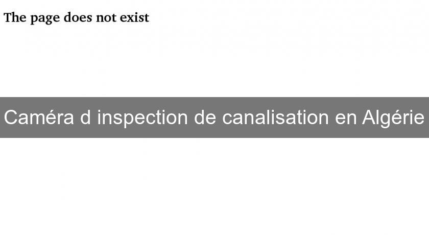 Caméra d'inspection de canalisation en Algérie