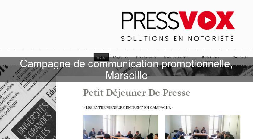 Campagne de communication promotionnelle, Marseille Campagne de communication promotionnelle, Marseille
