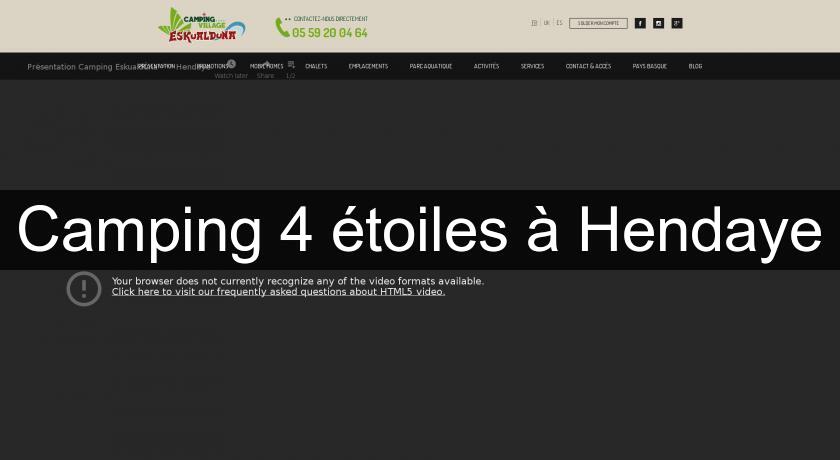 Camping 4 étoiles à Hendaye Camping 4 étoiles à Hendaye