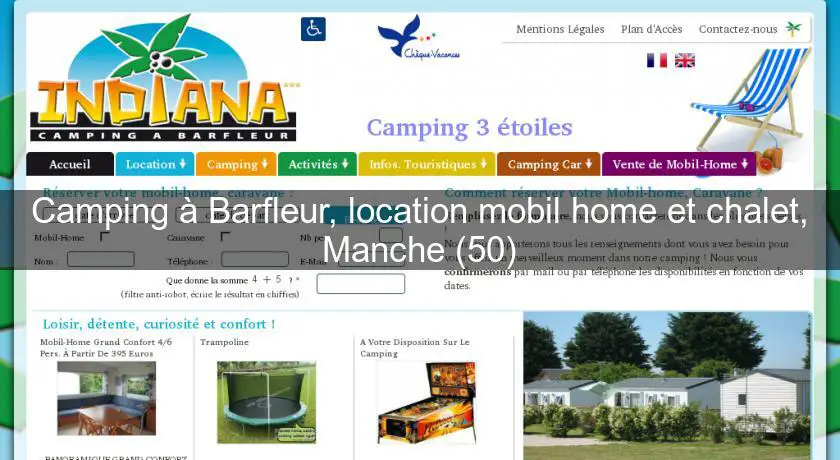 Camping à Barfleur, location mobil home et chalet, Manche (50)