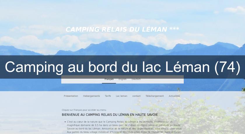 Camping au bord du lac Léman (74)
