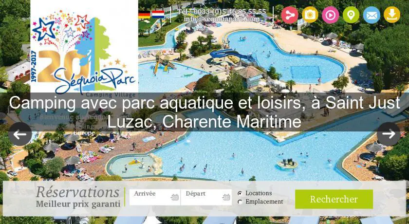 Camping avec parc aquatique et loisirs, à Saint Just Luzac, Charente Maritime