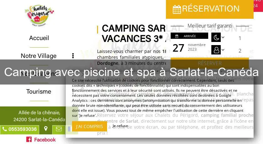 Camping avec piscine et spa à Sarlat-la-Canéda