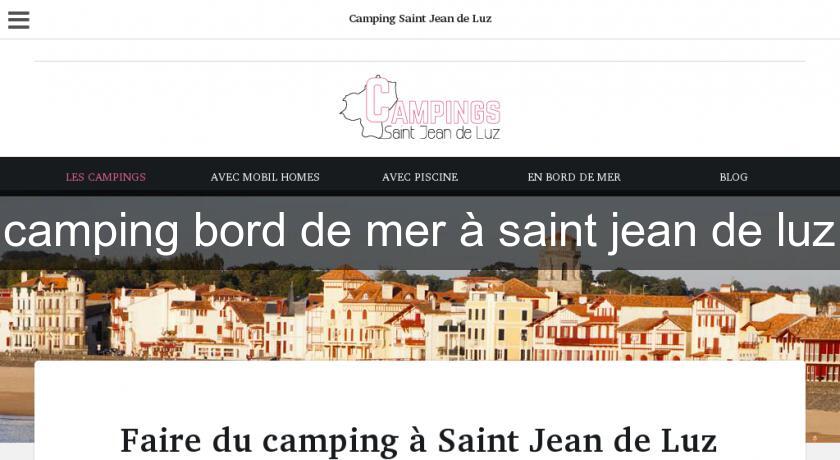 camping bord de mer à saint jean de luz