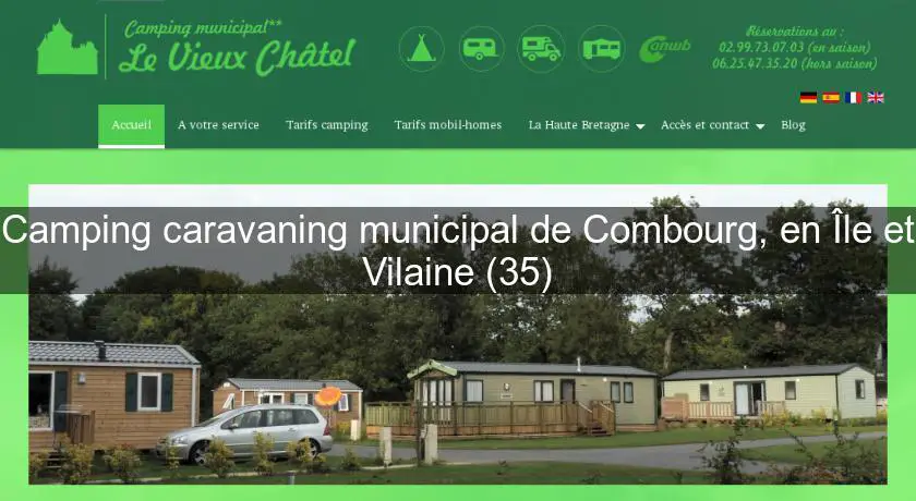 Camping caravaning municipal de Combourg, en Île et Vilaine (35)