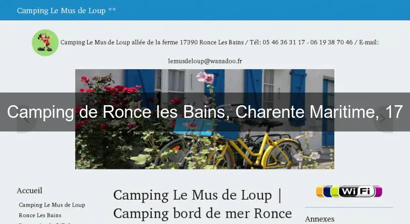 Camping de Ronce les Bains, Charente Maritime, 17