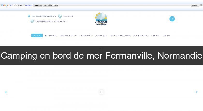Camping en bord de mer Fermanville, Normandie Camping en bord de mer Fermanville, Normandie