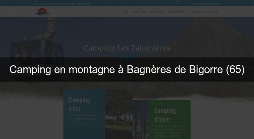 Camping en montagne à Bagnères de Bigorre (65)