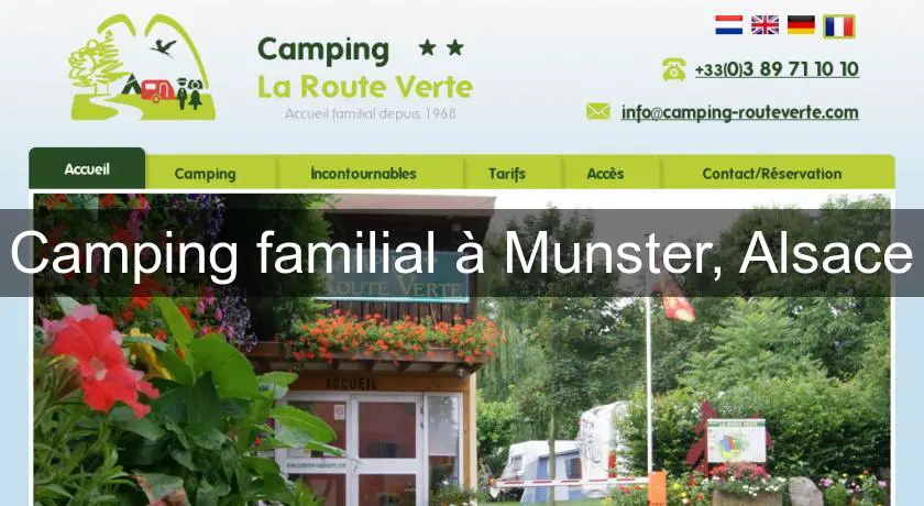 Camping familial à Munster, Alsace