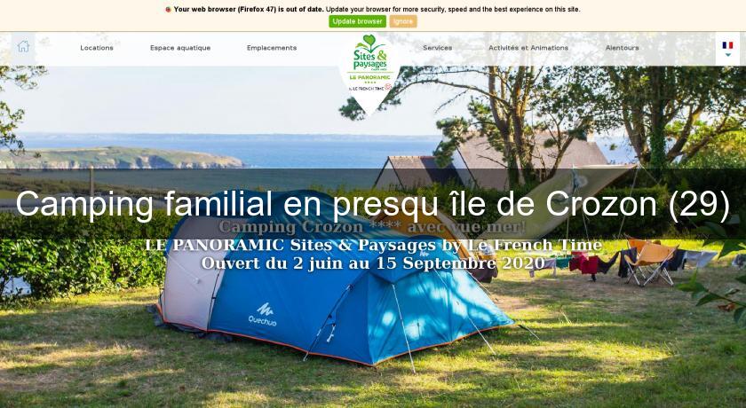 Camping familial en presqu'île de Crozon (29) Camping familial en presqu'île de Crozon (29)