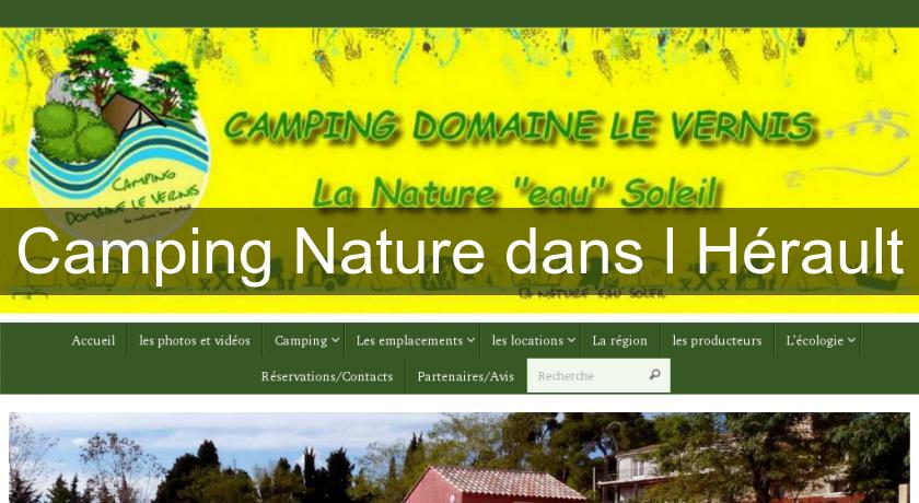Camping Nature dans l'Hérault Camping Nature dans l'Hérault