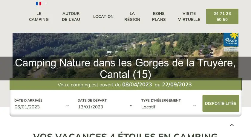 Camping Nature dans les Gorges de la Truyère, Cantal (15)