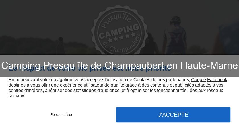 Camping Presqu'île de Champaubert en Haute-Marne Camping Presqu'île de Champaubert en Haute-Marne