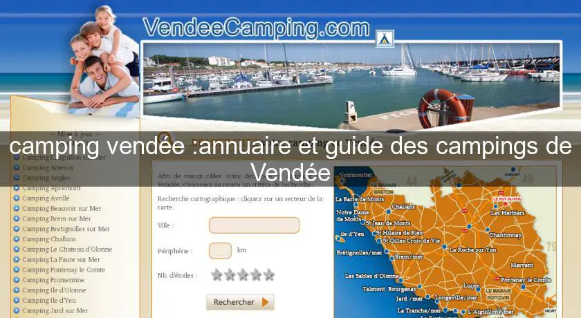 camping vendée :annuaire et guide des campings de Vendée
