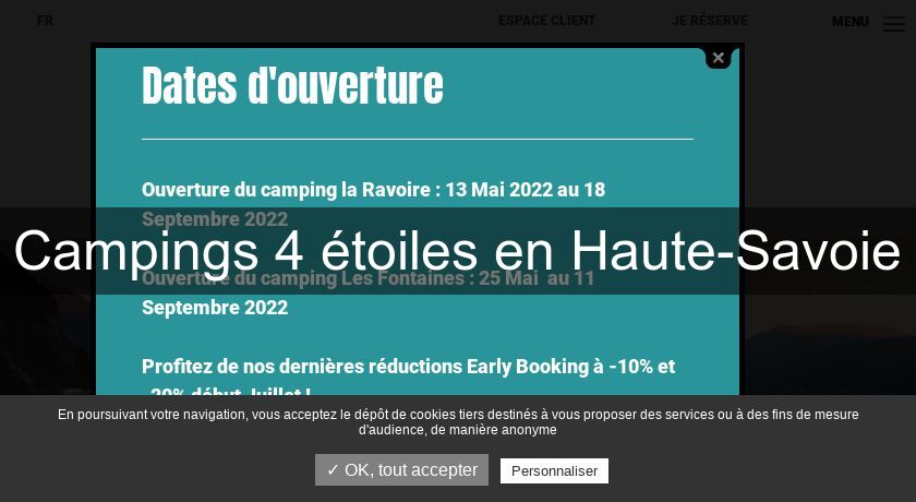 Campings 4 étoiles en Haute-Savoie