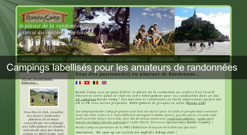 Campings labellisés pour les amateurs de randonnées Campings labellisés pour les amateurs de randonnées