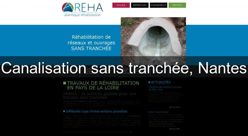 Canalisation sans tranchée, Nantes Canalisation sans tranchée, Nantes