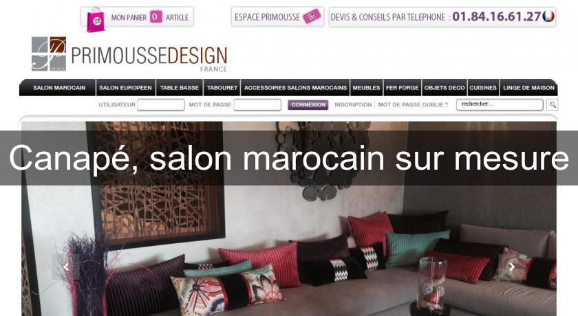 Canapé, salon marocain sur mesure