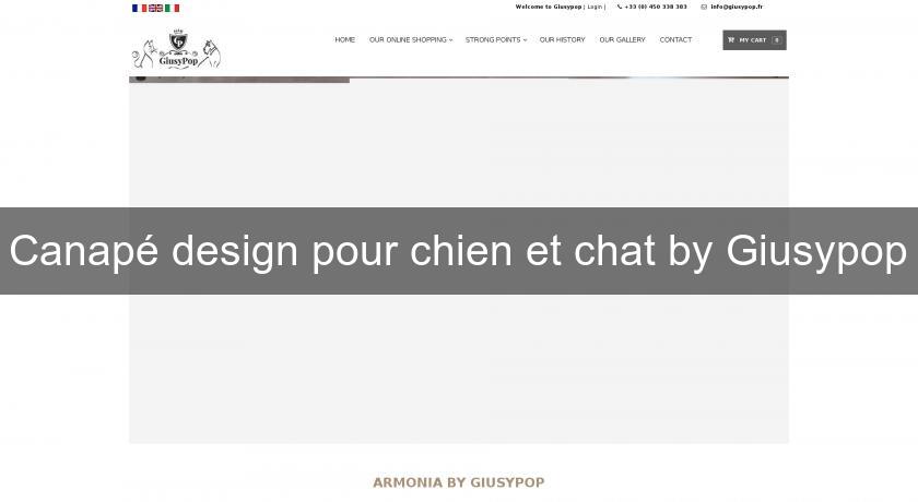 Canapé design pour chien et chat by Giusypop