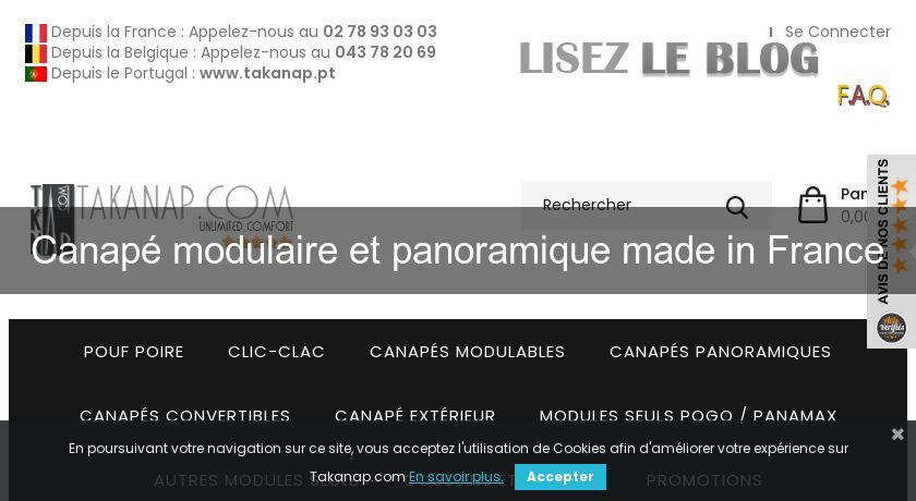 Canapé modulaire et panoramique made in France Canapé modulaire et panoramique made in France