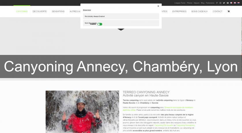 Canyoning Annecy, Chambéry, Lyon