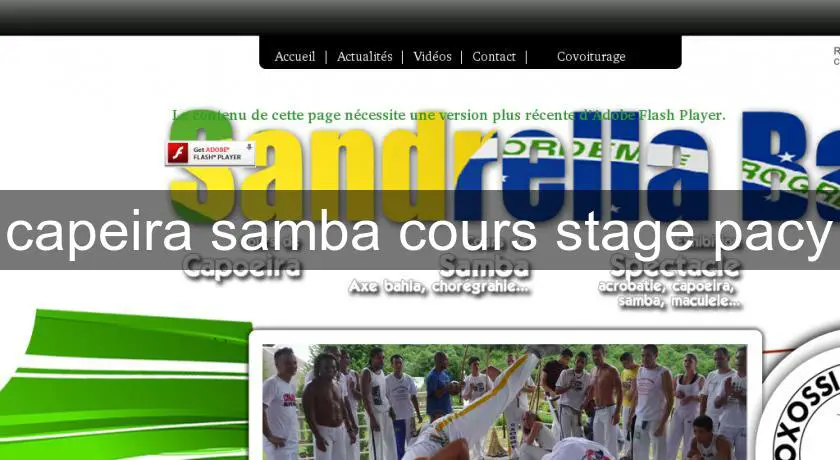 capeira samba cours stage pacy