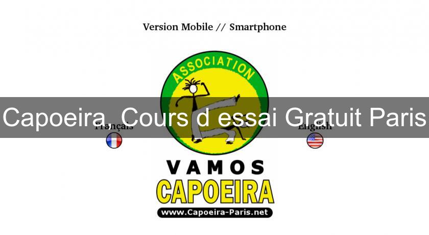 Capoeira, Cours d'essai Gratuit Paris