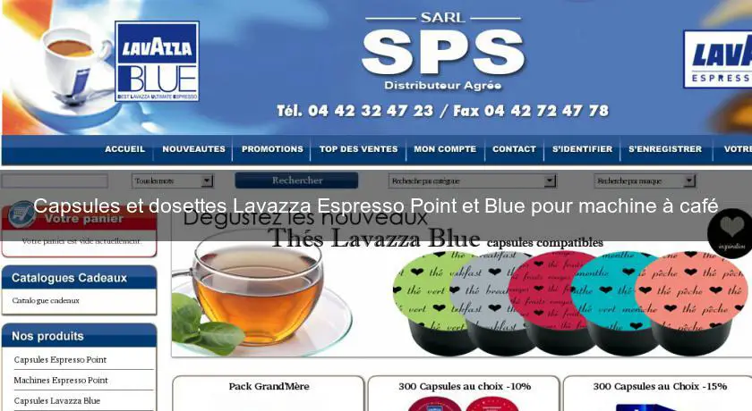 Capsules et dosettes Lavazza Espresso Point et Blue pour machine à café