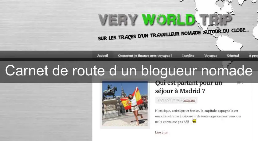 Carnet de route d'un blogueur nomade