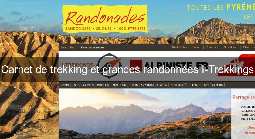 Carnet de trekking et grandes randonnées I-Trekkings