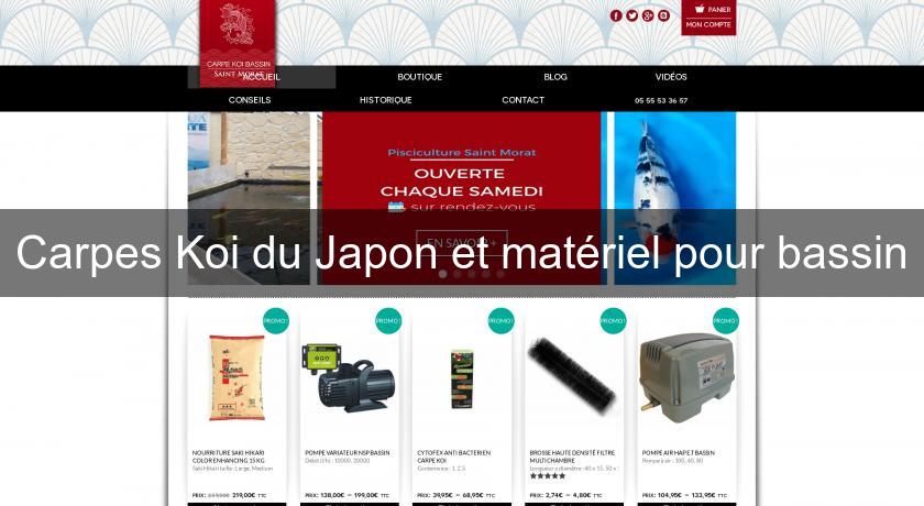 Carpes Koi du Japon et matériel pour bassin Carpes Koi du Japon et matériel pour bassin