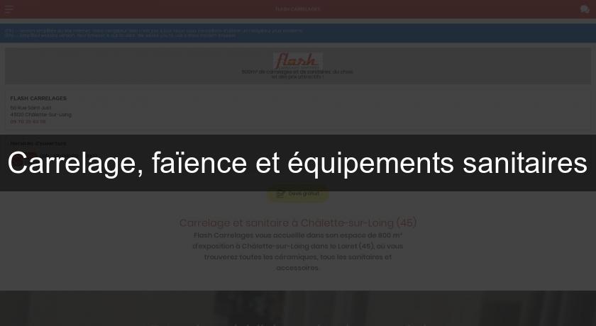 Carrelage, faïence et équipements sanitaires Carrelage, faïence et équipements sanitaires
