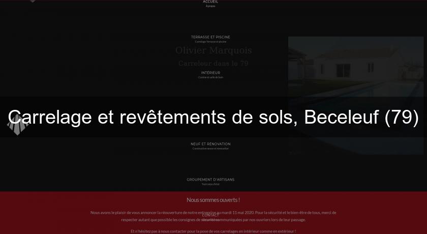 Carrelage et revêtements de sols, Beceleuf (79)