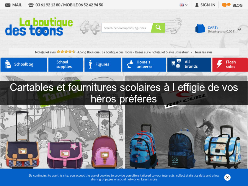 Cartables et fournitures scolaires à l'effigie de vos héros préférés Cartables et fournitures scolaires à l'effigie de vos héros préférés