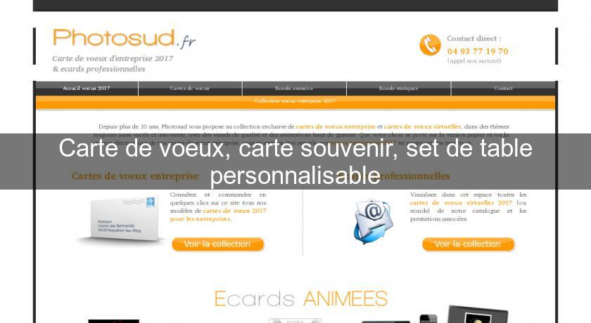 Carte de voeux, carte souvenir, set de table personnalisable Carte de voeux, carte souvenir, set de table personnalisable